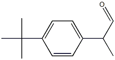 2-[4-(1,1-Dimethylethyl)phenyl]propanal Struktur