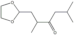 1-(1,3-Dioxolan-2-yl)-2,5-dimethyl-3-hexanone Struktur