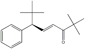 (4E,6R)-2,2,7,7-Tetramethyl-6-phenyl-4-octen-3-one Struktur