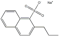 2-Propyl-1-naphthalenesulfonic acid sodium salt Struktur