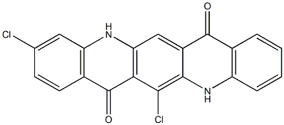 6,10-Dichloro-5,12-dihydroquino[2,3-b]acridine-7,14-dione Struktur