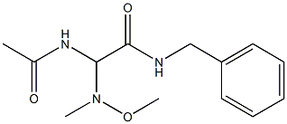 2-Acetylamino-2-(N-methoxy-N-methylamino)-N-benzylacetamide Struktur