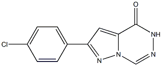 2-(4-Chlorophenyl)pyrazolo[1,5-d][1,2,4]triazin-4(5H)-one Struktur