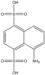 5-Amino-1,4-naphthalenedisulfonic acid Struktur