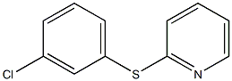 3-Chlorophenyl 2-pyridyl sulfide Struktur