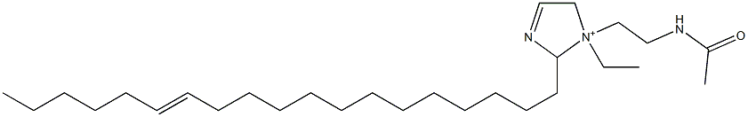 1-[2-(Acetylamino)ethyl]-1-ethyl-2-(13-nonadecenyl)-3-imidazoline-1-ium Struktur