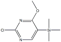 2-Chloro-4-methoxy-5-(trimethylsilyl)pyrimidine Struktur