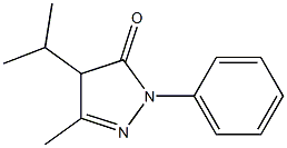 1-Phenyl-3-methyl-4-isopropyl-1H-pyrazole-5(4H)-one Struktur