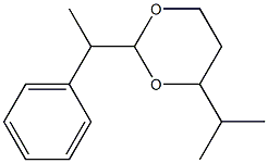 2-(1-Phenylethyl)-6-isopropyl-1,3-dioxane Struktur