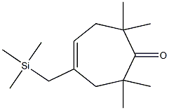 2,2,7,7-Tetramethyl-4-(trimethylsilylmethyl)cycloheptan-4-en-1-one Struktur