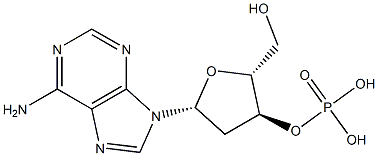 2'-Deoxyadenosine-3'-phosphoric acid Struktur