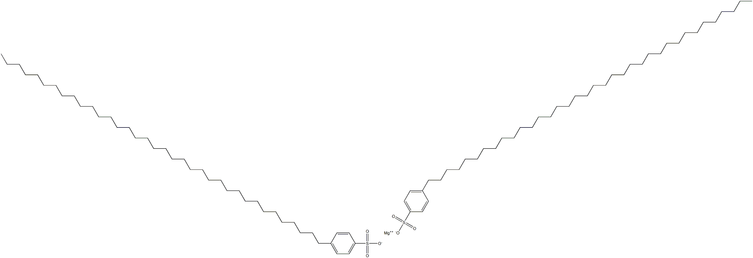 Bis[4-(hexatriacontan-1-yl)benzenesulfonic acid]magnesium salt Struktur