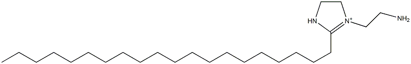 1-(2-Aminoethyl)-2-icosyl-1-imidazoline-1-ium Struktur