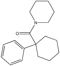 1-[(1-Phenylcyclohexyl)carbonyl]piperidine Struktur