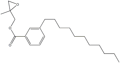 3-Undecylbenzoic acid 2-methylglycidyl ester Struktur