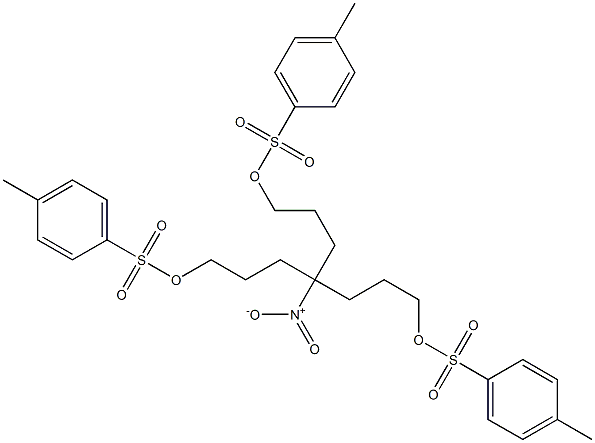 4-Nitro-4-[3-(tosyloxy)propyl]-1,7-bis(tosyloxy)heptane Struktur