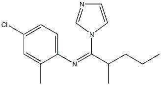 N-[1-(1H-Imidazol-1-yl)-2-methylpentylidene]-2-methyl-4-chloroaniline Struktur