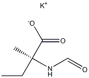 (-)-N-Formyl-D-isovaline potassium salt Struktur