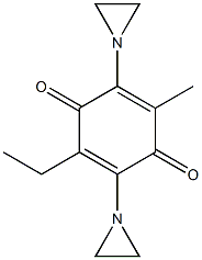 2,5-Bis(1-aziridinyl)-3-methyl-6-ethyl-1,4-benzoquinone Struktur