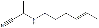 2-(4-Hexenylamino)propiononitrile Struktur