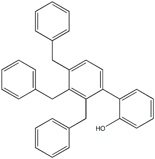 2-(2,3,4-Tribenzylphenyl)phenol Struktur