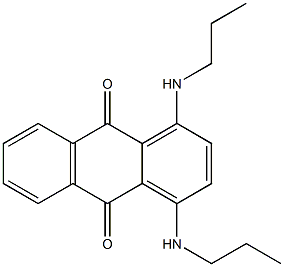 1,4-Bis(propylamino)-9,10-anthraquinone Struktur