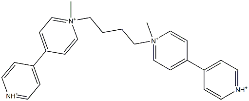 1',1'''-Tetramethylenebis(1-methyl-4,4'-bipyridinium) Struktur