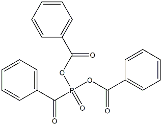 Benzoylphosphonic acid dibenzoyl ester Struktur