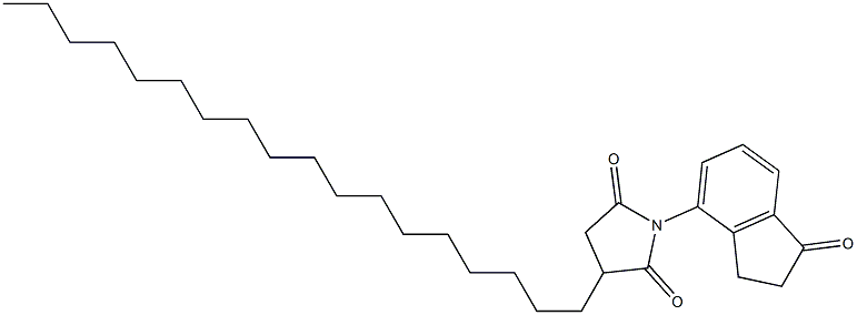 4-(2,5-Dioxo-3-octadecylpyrrolidin-1-yl)indan-1-one Struktur