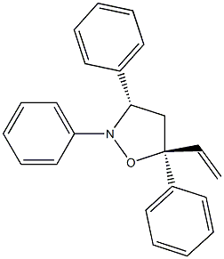 (3S,5S)-2,3,5-Triphenyl-5-vinylisoxazolidine Struktur