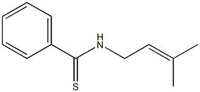 N-(3-Methyl-2-butenyl)benzothioamide Struktur