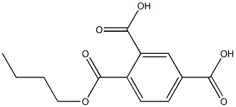 1,2,4-Benzenetricarboxylic acid dihydrogen 1-butyl ester Struktur