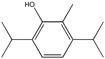 3,6-Diisopropyl-2-methylphenol Struktur