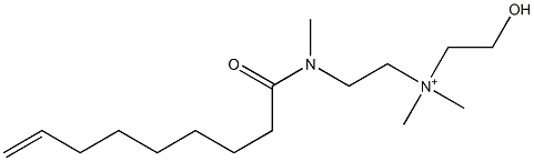 2-[N-(8-Nonenoyl)-N-methylamino]-N-(2-hydroxyethyl)-N,N-dimethylethanaminium Struktur