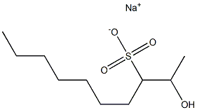 2-Hydroxydecane-3-sulfonic acid sodium salt Struktur