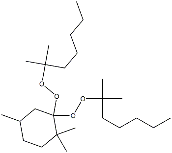 2,2,5-Trimethyl-1,1-bis(1,1-dimethylhexylperoxy)cyclohexane Struktur