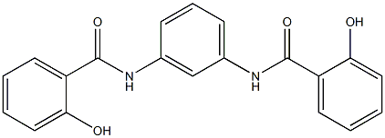 N,N'-(1,3-Phenylene)bis(2-hydroxybenzamide) Struktur