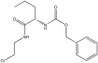 [(S)-1-[(2-Chloroethyl)carbamoyl]butyl]carbamic acid benzyl ester Struktur