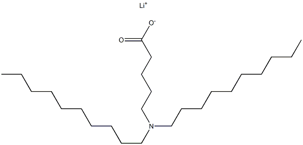 5-(Didecylamino)valeric acid lithium salt Struktur