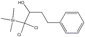 1,1-Dichloro-4-phenyl-1-trimethylsilyl-2-butanol Struktur