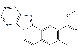 3-Methyl-4,6a,7,9,11-pentaaza-6aH-benzo[a]fluorene-2-carboxylic acid ethyl ester Struktur