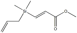 (E)-4,4-Dimethyl-4-sila-2,6-heptadienoic acid methyl ester Struktur