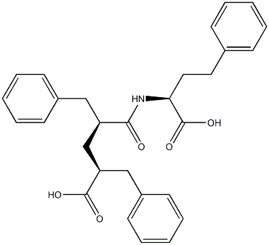 N-[(2S,4S)-2,4-Dibenzyl-4-carboxybutyryl]-3-benzyl-L-alanine Struktur