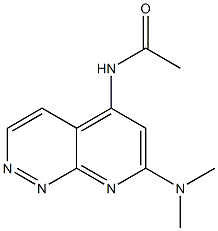 N-[7-(Dimethylamino)pyrido[2,3-c]pyridazin-5-yl]acetamide Struktur