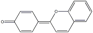 4-(2H-1-Benzopyran-2-ylidene)-2,5-cyclohexadien-1-one Struktur