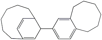 5,6,7,8,9,10-Hexahydro-2-[bicyclo[6.2.2]dodeca-8,11-dien-10-yl]benzocyclooctene Struktur