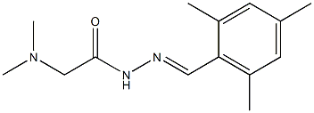 N2-(2,4,6-Trimethylbenzylidene)-N,N-dimethylaminoacetohydrazide Struktur