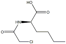 [R,(+)]-2-[(Chloroacetyl)amino]hexanoic acid Struktur