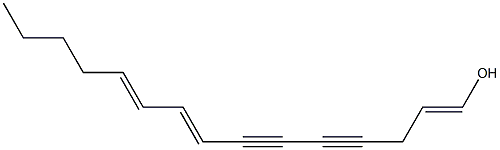 (8E,10E)-1,8,10-Pentadecatriene-4,6-diyn-1-ol Struktur