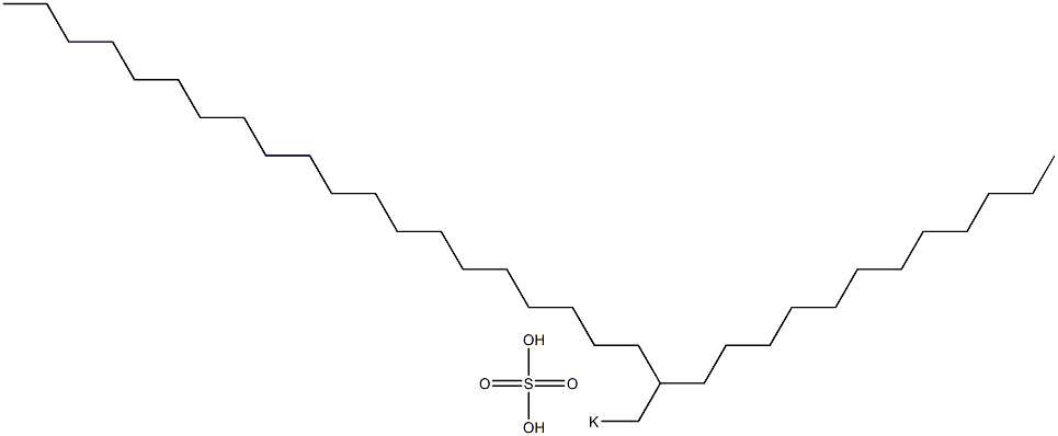 Sulfuric acid 2-dodecyldocosyl=potassium salt Struktur